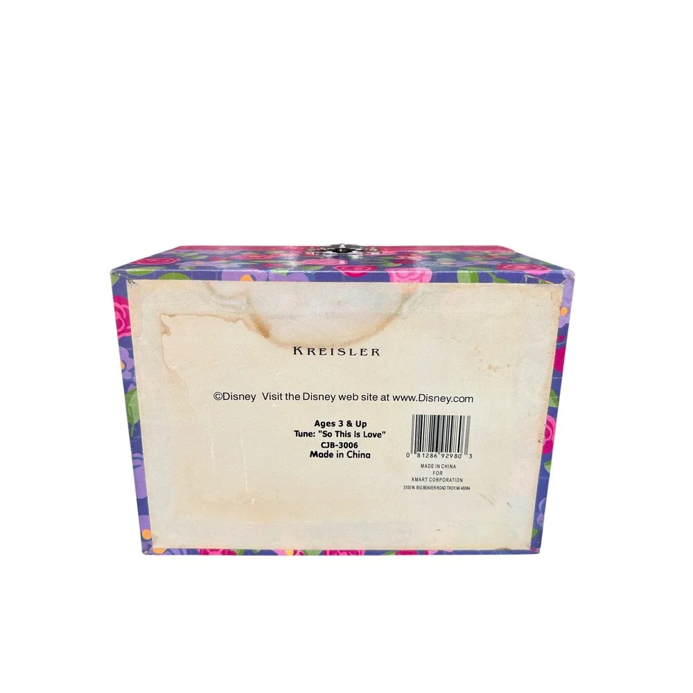 Disney Princess Musical Jewelry Box Kreisler So This Is Love Floral CJB-3006